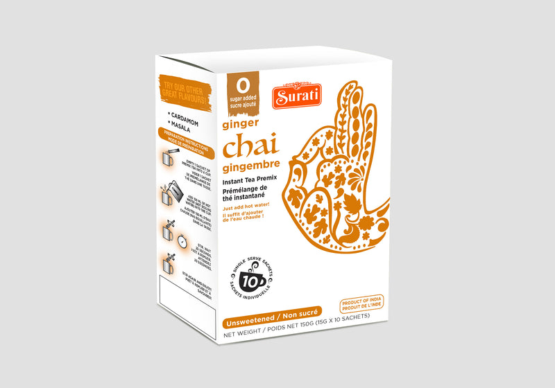 Unsweetened Ginger Chai Instant Tea Premix